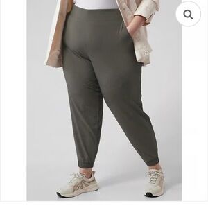 Athleta Brooklyn Joggers Mountain olive green color Size 20